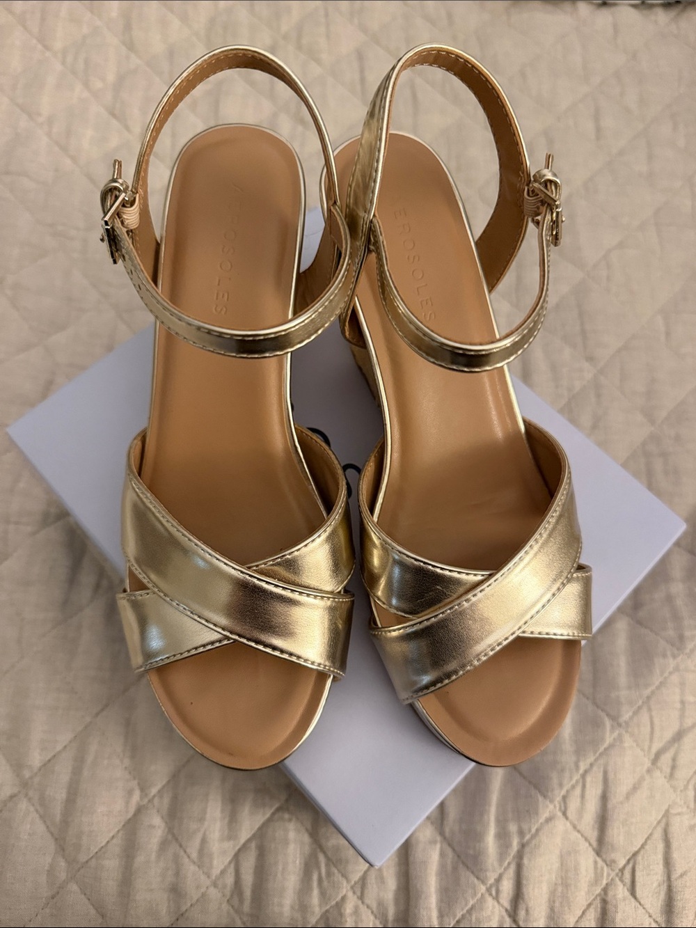 Aerosoles Gold Wedges